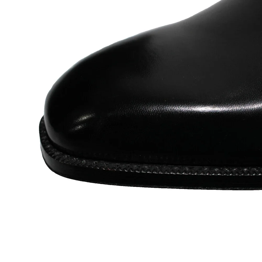 Di Bianco NWD Double Monk Strap Dress Shoes Size 9 US in Black Leather
